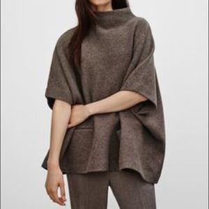 Aritzia Wilfred Wool Poncho/Cape